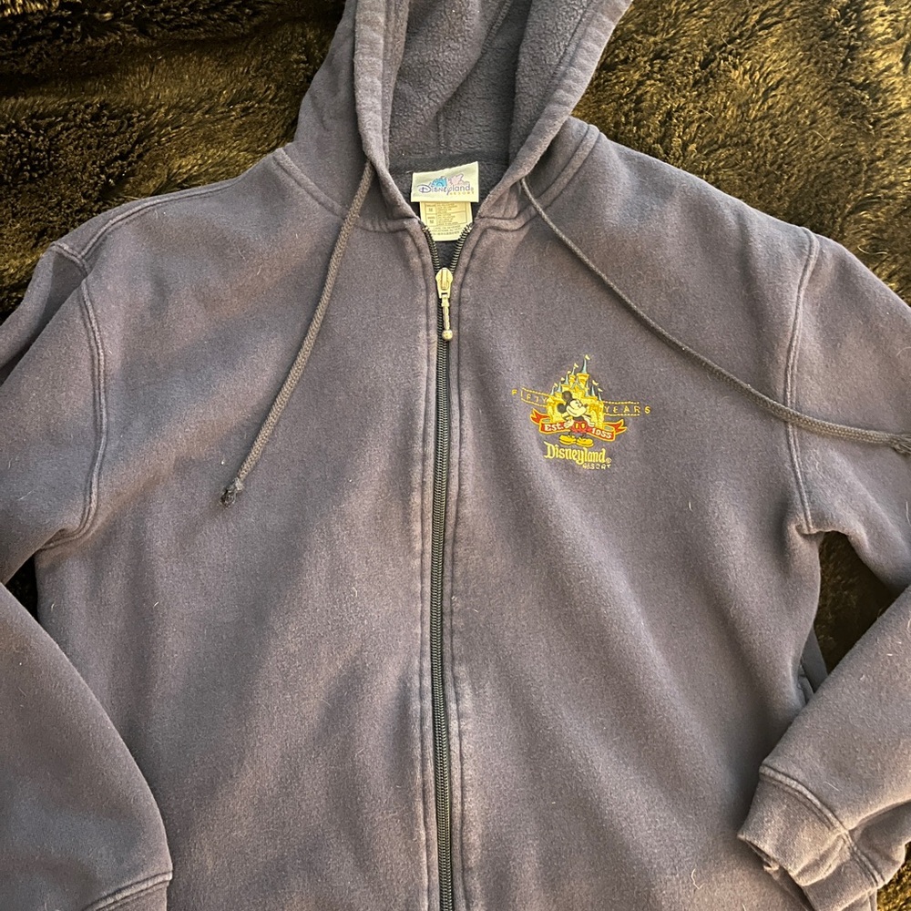 Disneyland Navy Zip-Up Hoodie